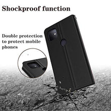 Load image into Gallery viewer, FANUBA for T-Mobile Revvl 4 Plus Wallet Phone Case, PU Leather with Viewing Stand Wrist Strap Card Holders [Flip Folio Cover ] for T-Mobile Revvl 4 Plus - Black
