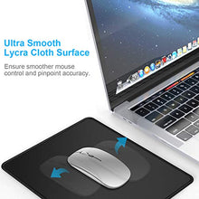 Load image into Gallery viewer, MROCO Mouse Pad [30% Larger] with Non-Slip Rubber Base, Premium-Textured &amp; Waterproof Computer Mousepad with Stitched Edges, Mouse Pads for Computers, Laptop, Gaming, Office &amp; Home, 8.5 x 11 in, Black
