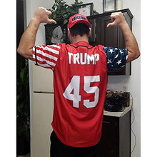 Load image into Gallery viewer, Greater Half Jersey: Liberty Edition Red Trump #45 Jersey (2XL)
