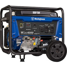 Load image into Gallery viewer, Westinghouse WGen6000 Portable Generator 6000 Rated &amp; 7500 Peak Watts, Gas Powered, Electric Start, Transfer Switch Ready, CARB Compliant
