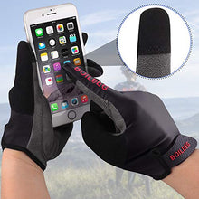 Load image into Gallery viewer, boildeg Cycling Gloves Mountain Bike Gloves MTB Gloves Bicycle Dirt Bike Gloves for Men Women Full Finger Touch Screen Biking Gloves Anti-Slip Shock-Absorbing Gel Pad Workout Gloves (Black, M)
