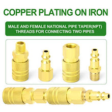 Load image into Gallery viewer, Taisher Air Hose Fittings, 1/4''NPT Quick Connect Air Coupler and Plug Kit, I/M Type, 14 Pieces Air Compressor Accessories Fittings
