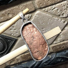 Load image into Gallery viewer, Natural Copper Nugget 925 Solid Sterling Silver Pendant 40mm
