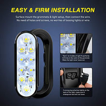 Load image into Gallery viewer, Nilight - TL-09 6 Inch Oval White LED Trailer Tail Lights 2PCS 10 LED w/Flush Mount Grommets Plugs IP67 Waterproof Reverse/Back Up Trailer Lights for RV Truck Jeep, 2 Years Warranty
