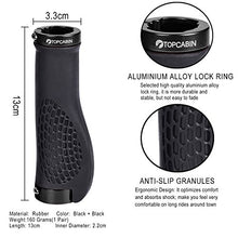 Load image into Gallery viewer, TOPCABIN Bike Grips,Ergonomic Design Bicycle Grips Widen Holding Surface Rubber Bike Handlebar Grips with Aluminum LockGrips for Bike Mountain Road MTB
