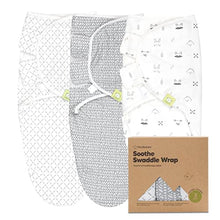 Load image into Gallery viewer, Organic Baby Swaddle Sleep Sacks - 3-Pack Newborn Baby Swaddles 0-3 Months - Ergonomic Baby Sleep Sack - Infant Swaddle Sleep Sacks - Swaddling Wrap Blanket Sleeping Bag for Newborn, Infant (Nordic)
