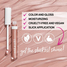 Load image into Gallery viewer, wet n wild Mega Slicks Lip Gloss | Long Lasting | Hyaluronic Acid | High Shine | Champagne Please
