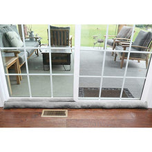 Load image into Gallery viewer, HOME DISTRICT Door Draft Stopper for Bottom of Door Sliding Glass Apartment and Patio Door Draft Stopper- Approx. 71" Long Gray
