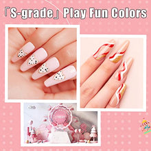 Load image into Gallery viewer, Modelones 6 Colors Gel Liner Nail Art Set-8ml &amp; 36 Pcs Brown Nude Pink Blue Nail Gel Polish Set 7ML
