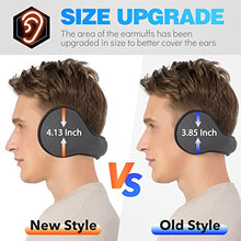 Load image into Gallery viewer, TALONITE Winter Ear Muffs for Men &amp; Women Foldable Fleece Ear Warmers - Pefer for Outdoor Skiing - Behind the Head Earmuffs

