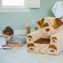 Load image into Gallery viewer, Animal Adventure | Sweet Seats | Tan Dog Children's Plush Chair
