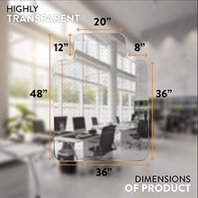 Load image into Gallery viewer, Office Chair Mat for Carpeted Floors - Heavy Duty, (Tested to Withstand 90 000 Loading Cycles)
