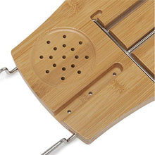 Load image into Gallery viewer, Umbra Aquala Bathtub Tray Extendable, Bamboo Luxury Bath Caddy, 71.1 x 21.6 x 3.8 cm, Natural
