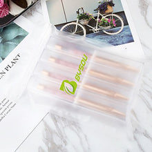 Load image into Gallery viewer, Ballpoint Pens, BYSOU 4 Pcs Rose Gold Metal Pen Refills Bling Dynamic Liquid Sand Pen Black Ink for Office Supplies
