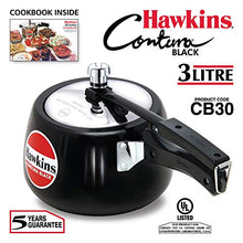 Load image into Gallery viewer, Hawkins CB30 Hard Anodised Pressure Cooker, 3-Liter, Contura Black
