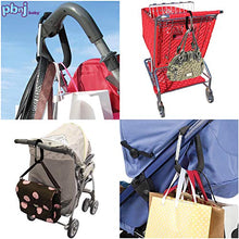 Load image into Gallery viewer, PBnJ baby Clip n Go - 2 Pack X-Large Stroller Organizer Hook Clip for Purse Shopping &amp; Diaper Bags

