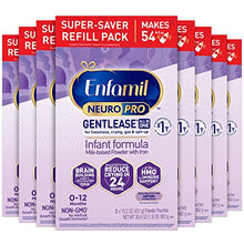 Load image into Gallery viewer, Enfamil NeuroPro Gentlease Baby Formula, Brain and Immune Support with DHA, Clinically Proven to Reduce Fussiness, Crying, Gas &amp; Spit-up in 24 Hours, Non-GMO, Powder Refill Box, 30.4 Oz (Pack of 4)
