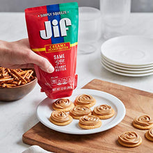 Load image into Gallery viewer, Jif Squeeze Creamy Peanut Butter, 13 Ounces, Smooth, Creamy Texture, Portable Peanut Butter Pouch
