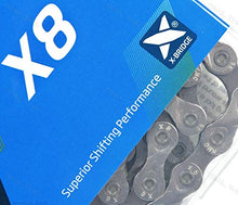 Load image into Gallery viewer, CHAIN 8SP KMC X8-Silver/Grey - X8.93
