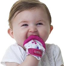 Load image into Gallery viewer, Nuby  Soothing Teething Mitten with Hygienic Travel Bag, Pink, 1 Count
