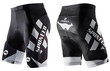 Load image into Gallery viewer, sponeed Men's Padded Cycling Shorts Bicycle Bike Gear MTB Pants Cycle Wear Biking Tights Asian L US M White
