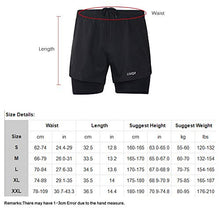 Load image into Gallery viewer, Lixada Men's 2-in-1 Running Shorts Quick Drying Breathable Active Training Exercise Jogging Cycling Shorts Blue
