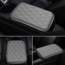 Load image into Gallery viewer, SUHU Auto Center Console Cover Pad Fit for SUV/Truck/Car, Waterproof Car Armrest Seat Box Cover, Leather Auto Armrest Cover Gray
