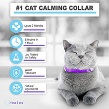 Load image into Gallery viewer, Healex Cat Calming Collar for Cats | Purrfect to Reduce Your Pet’s Anxiety or Aggression | Pheromones for Cats &amp; Cat Anxiety Relief | Cat Calming Products for Kittens | 2-Month Protection, 1 Collar
