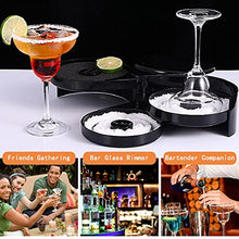 Load image into Gallery viewer, 1 Pack 3 Tier Bar Glass Rimmer for Margarita and Cocktail, Bartender Tool,Salt Box Spice Container
