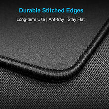 Load image into Gallery viewer, MROCO Mouse Pad [30% Larger] with Non-Slip Rubber Base, Premium-Textured &amp; Waterproof Computer Mousepad with Stitched Edges, Mouse Pads for Computers, Laptop, Gaming, Office &amp; Home, 8.5 x 11 in, Black
