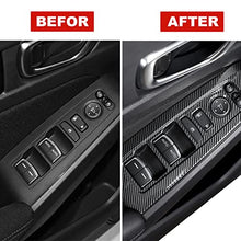 Load image into Gallery viewer, Horry ABS Engineering Plastics,Carbon Fiber Print Automobile Armrest Window Rise Lift Down Control Switch Door Lock Panel Cover Trim Inner Accessories for Honda Civie 2022 Sedan Hatchback (Black)
