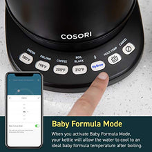 Load image into Gallery viewer, COSORI Electric Gooseneck Kettle Smart Bluetooth with Variable Temperature Control, Pour Over Coffee Kettle &amp; Tea Kettle, 100% Stainless Steel Inner Lid &amp; Bottom, Quick Heating, Matte Black
