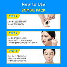 Load image into Gallery viewer, SKIN1004 Zombie Pack (1box - 8ea) | Wash off Face Mask for Aging Skin, Fine Lines Wrinkles, Enlarged Pores, Dryness, Lifting and Hydrating
