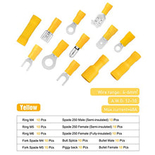 Load image into Gallery viewer, Nilight 540PCS Mixed Quick Disconnect Electrical Insulated Butt Bullet Spade Fork Ring Solderless Crimp Terminals 22-16/16-14/12-10 Gauge Electrical Wire Connectors Assortment Kit, 2 Years Warranty
