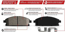 Load image into Gallery viewer, Power Stop K6808 Front and Rear Z23 Carbon Fiber Brake Pads with Drilled &amp; Slotted Brake Rotors Kit

