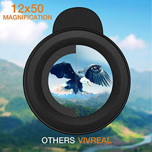 Load image into Gallery viewer, Monocular Telescope - 12X50 High Power 【HD Monocular for Bird Watching】 with Smartphone Holder &amp; Tripod IPX7 Waterproof Monocular Made by Hyper FMC BAK4 Prism &amp; Eco-Friendly Materials
