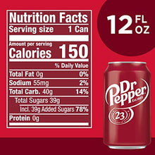 Load image into Gallery viewer, Dr Pepper, 12 fl oz cans (Pack of 12)

