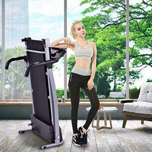 Load image into Gallery viewer, Goplus 800W Folding Treadmill Electric Motorized Power Fitness Running Machine with LED Display and Mobile Phone Holder Perfect for Home Use (Black)
