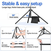 Load image into Gallery viewer, Emart Backdrop Stand 10x7ft(WxH) Photo Studio Adjustable Background Stand Support Kit with 2 Crossbars, 8 Backdrop Clamps, 2 Sandbags and Carrying Bag for Parties Wedding Events Decoration
