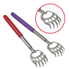 Load image into Gallery viewer, 5 Pack Telescoping Back Scratcher - Extendable Telescope Back Scratchers - Bear Claw Metal Telescopic Backscratcher Eliminating Back Itching in Black, Blue, Green, Purple, Red Color
