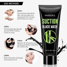Load image into Gallery viewer, Vassoul Blackhead Remover Mask, Peel Off Blackhead Mask, Black Mask - Deep Cleansing Facial Mask for Face &amp; Nose
