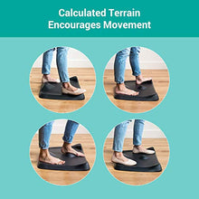 Load image into Gallery viewer, Topo Mini by Ergodriven | The Smaller Not-Flat Standing Desk Anti-Fatigue Mat with Calculated Terrain (Obsidian Black)
