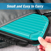 Load image into Gallery viewer, Carry Case for Nintendo Switch Lite Portable Travel Protector Carrying Case with 10 Game Slots and Tempered Glass Screen Protector - Turquoise Blue
