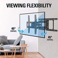 Load image into Gallery viewer, Mounting Dream TV Mount Full Motion TV Wall Mounts for 26-55 Inch Flat Screen TV, Wall Mount TV Bracket with Dual Arms, Max VESA 400x400mm and 99 LBS, Fits 16", 18", 24" Studs MD2380-24K TV Mounts
