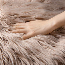 Load image into Gallery viewer, Ashler Soft Faux Sheepskin Fur Chair Couch Cover Beige Area Rug Bedroom Floor Sofa Living Room 2 x 3 Feet
