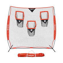 Load image into Gallery viewer, GoSports Football Trainer Throwing Net Choose Between 8' x 8' or 6' x 6' Nets - Improve QB Throwing Accuracy - Includes Foldable Bow Frame and Portable Carry Case
