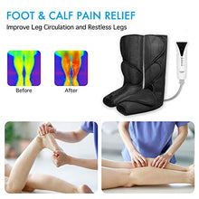 Load image into Gallery viewer, QUINEAR Leg Massager with Heat Air Compression Massage for Foot &amp; Calf Helpful for Circulation and Muscles Relaxation
