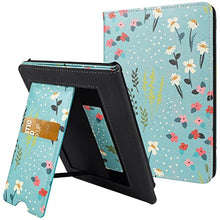 Load image into Gallery viewer, KANNIL Stand Case for 6.8" All-New Kindle Paperwhite(11th Generation, 2021)，Kindle Paperwhite Signature Edition, PU Leather Smart Cover with Auto Sleep Wake, Card Slot and Hand Strap (Z-G-Floral)
