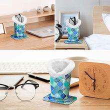 Load image into Gallery viewer, Fintie Plush Lined Eyeglasses Holder with Magnetic Base- PU Leather Glasses Stand Case (Official Micklyn Le Feuvre Product)
