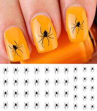 Load image into Gallery viewer, Scary Spider Halloween Water Slide Nail Art Decals - Salon Quality! - Great for Halloween!
